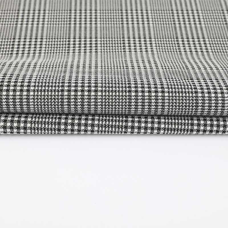 Black And White Jacquard Pattern Fabric