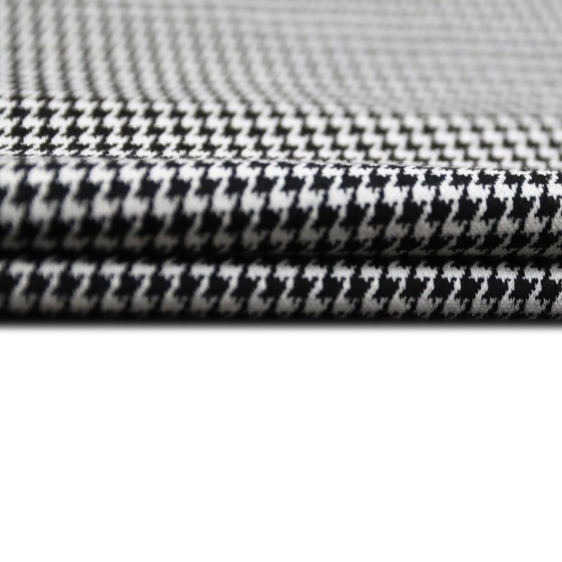 Knitted Jacquard Houndstooth Fabric