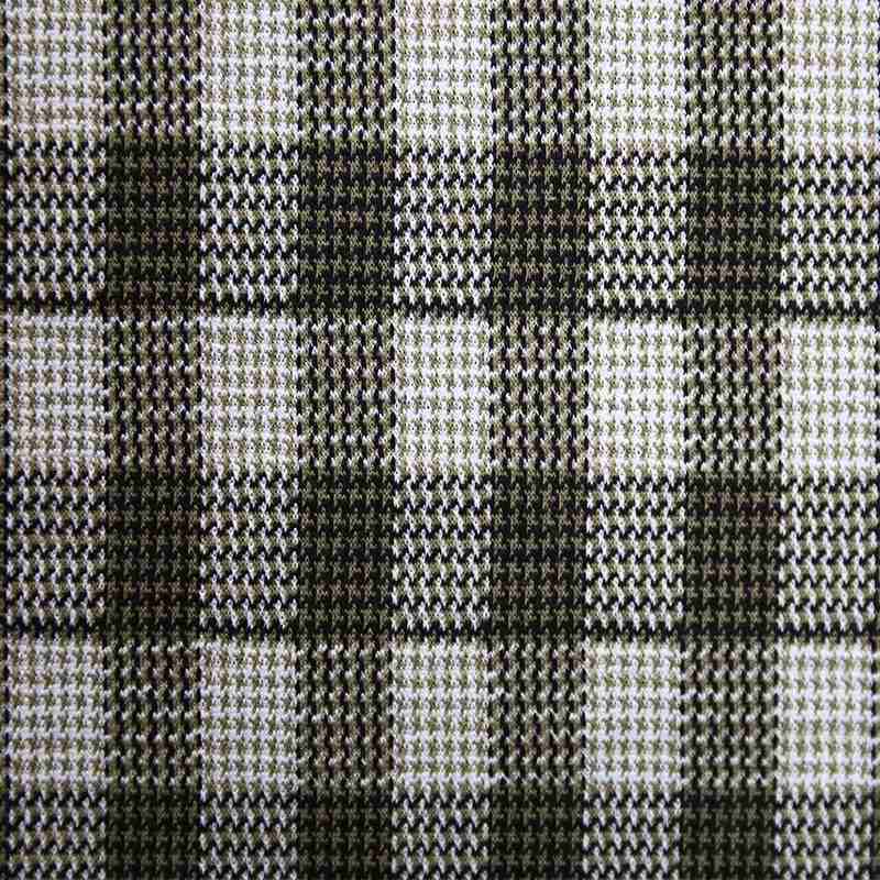 Introduce the weaving process of grid jacquard pattern fabric