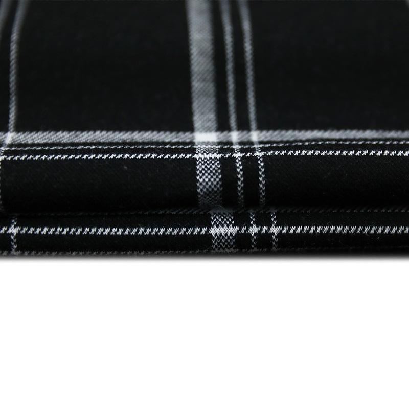 Jacquard Black And White Grid Fabric
