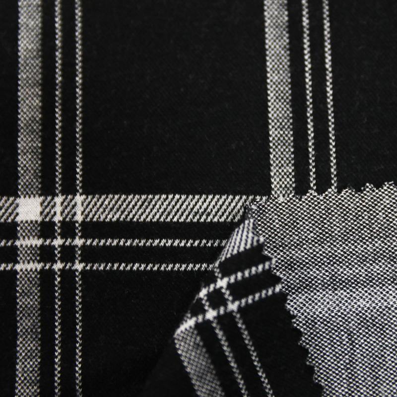Jacquard Black And White Grid Fabric