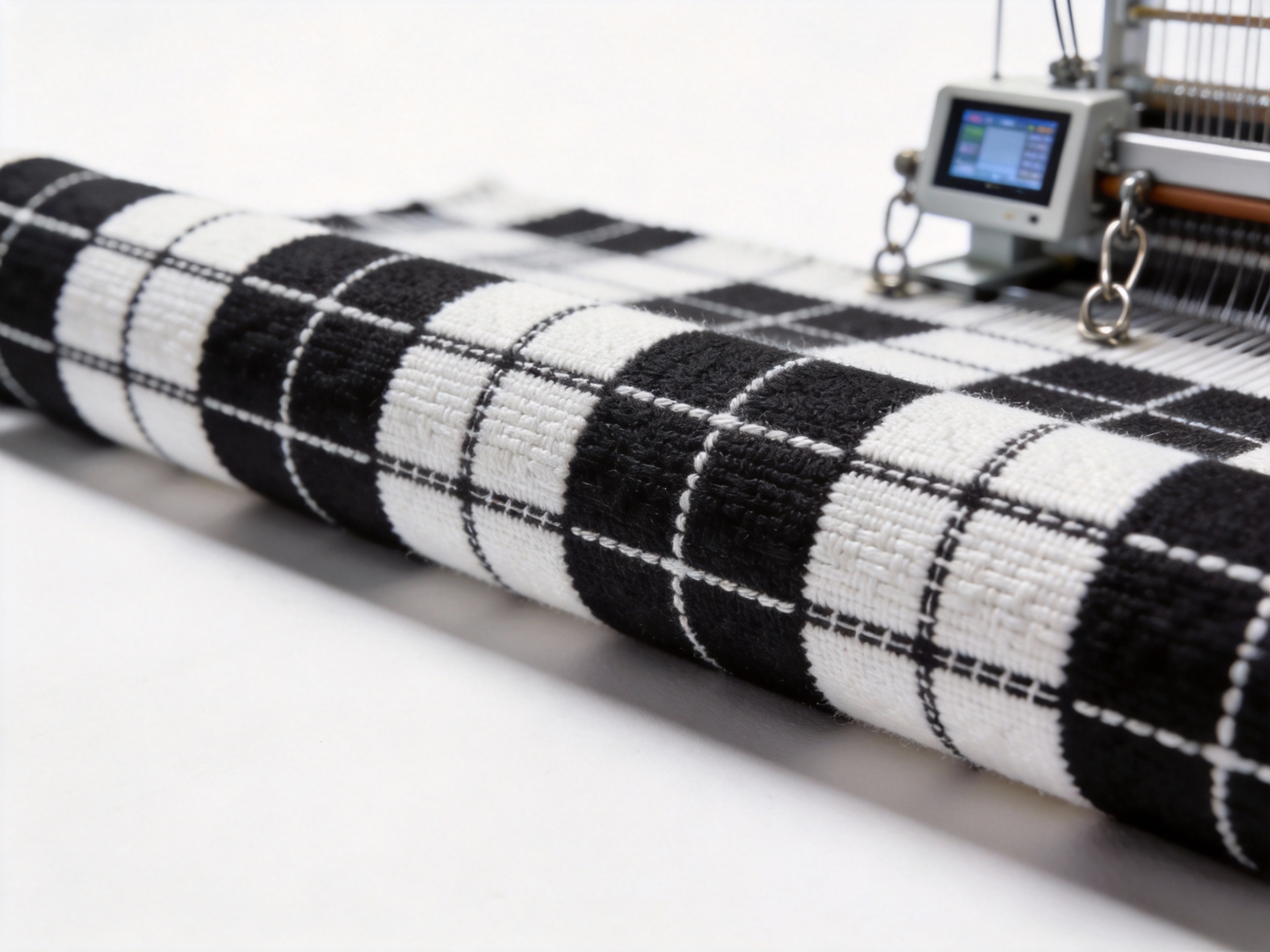 The Timeless Elegance and Unmatched Versatility of Jacquard Black And White Grid Fabric: A Deep Dive into Its Advantages and Manufacturing Excellence