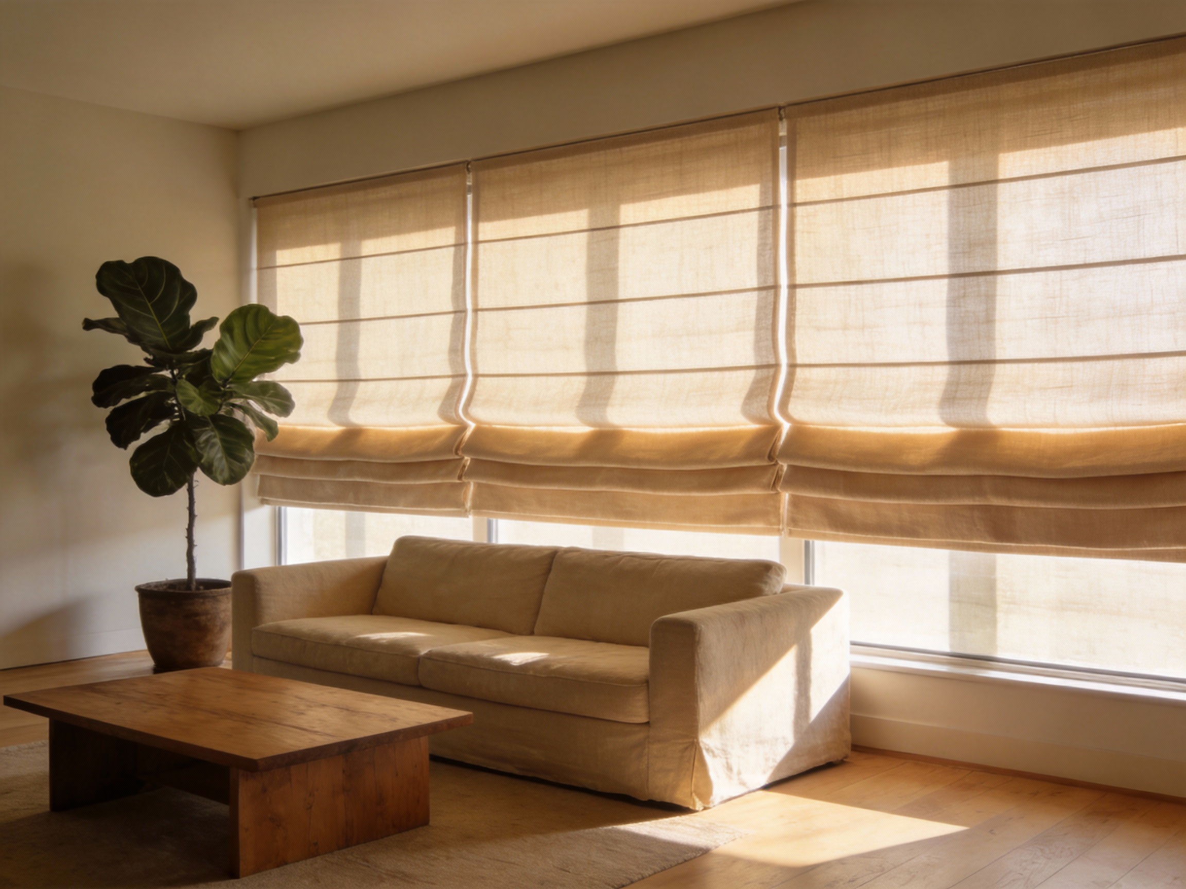 Linen Roman Fabric: Elevating Window Coverings with Durability, Aesthetics, and Functional Excellence