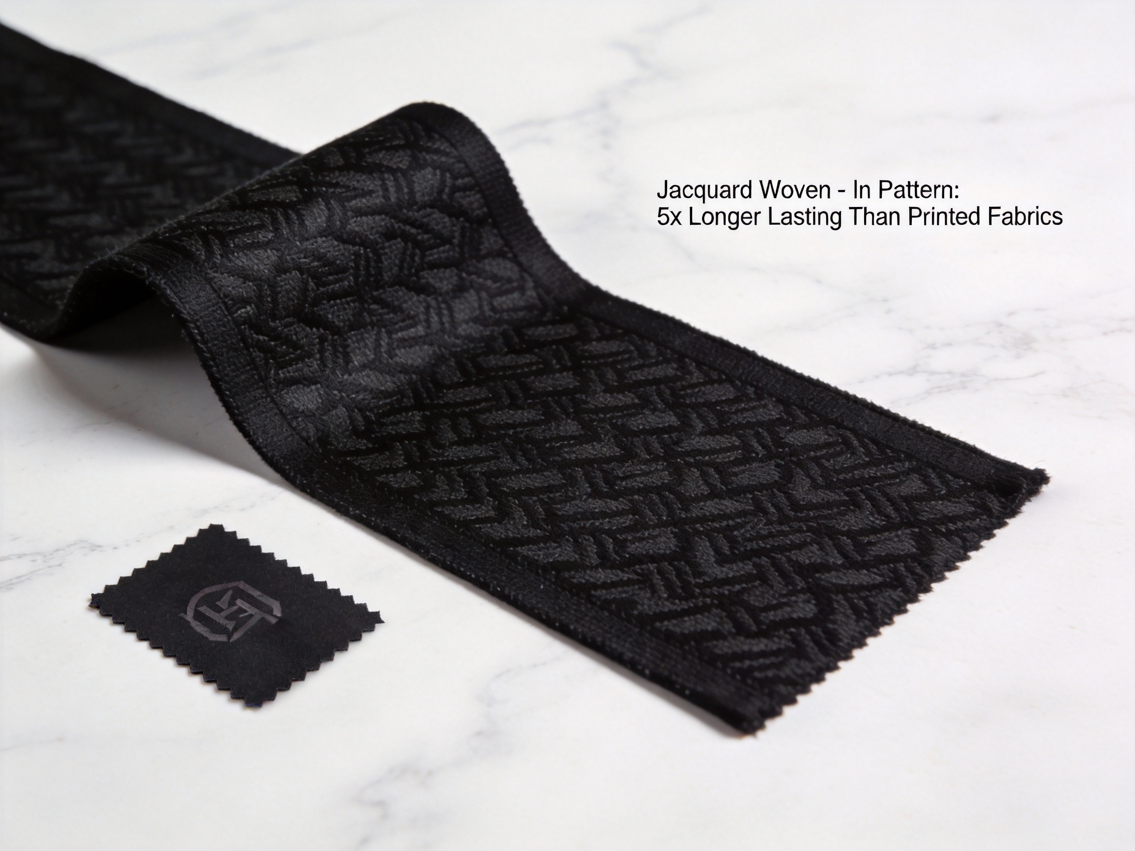 Black Slight Intermingled DTY Jacquard Fabric: Redefining Stealth Luxury in Premium Apparel
