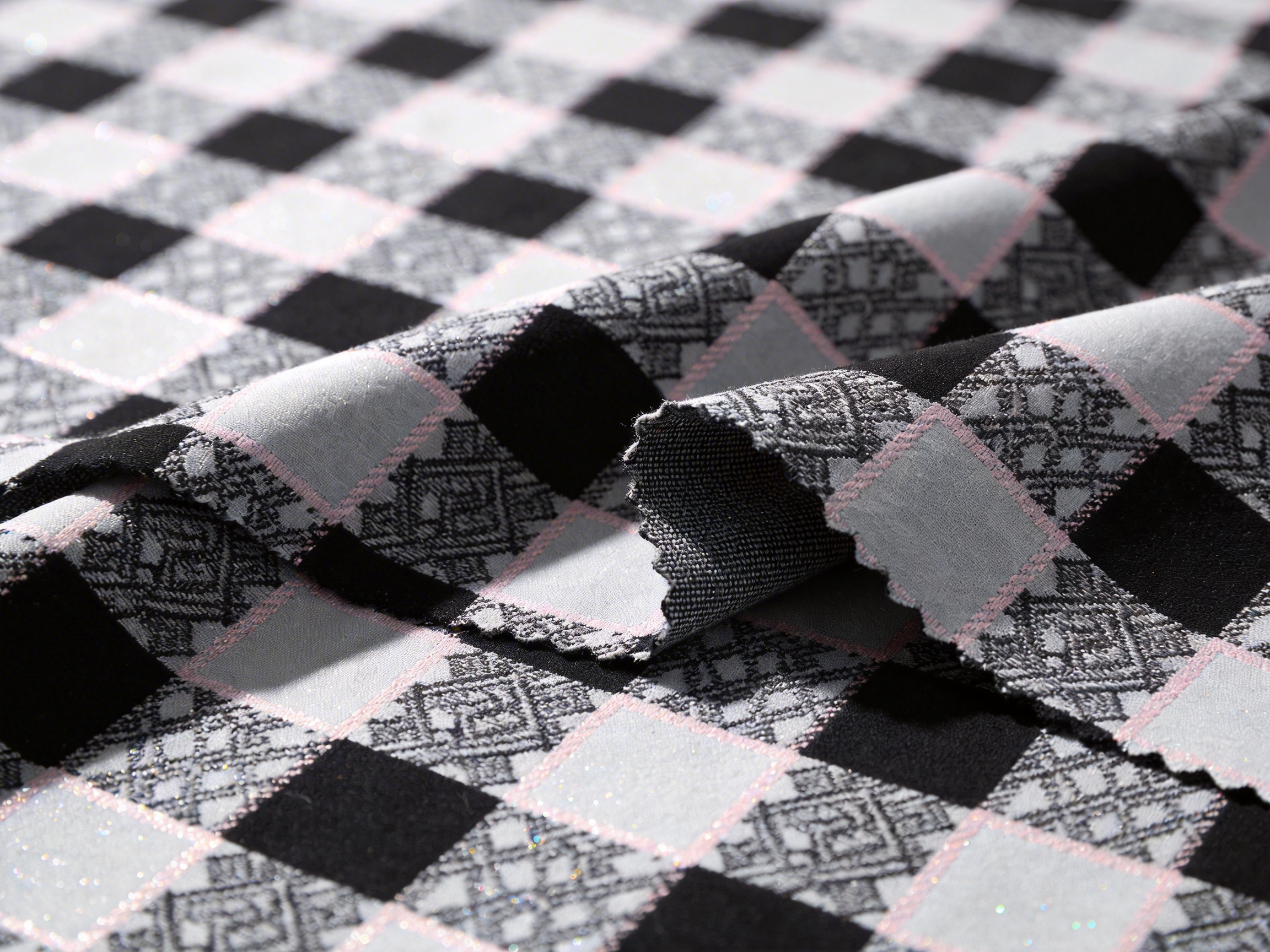 Black And White Jacquard Pattern Fabric: A Timeless Textile Revolution for Modern Dressmaking