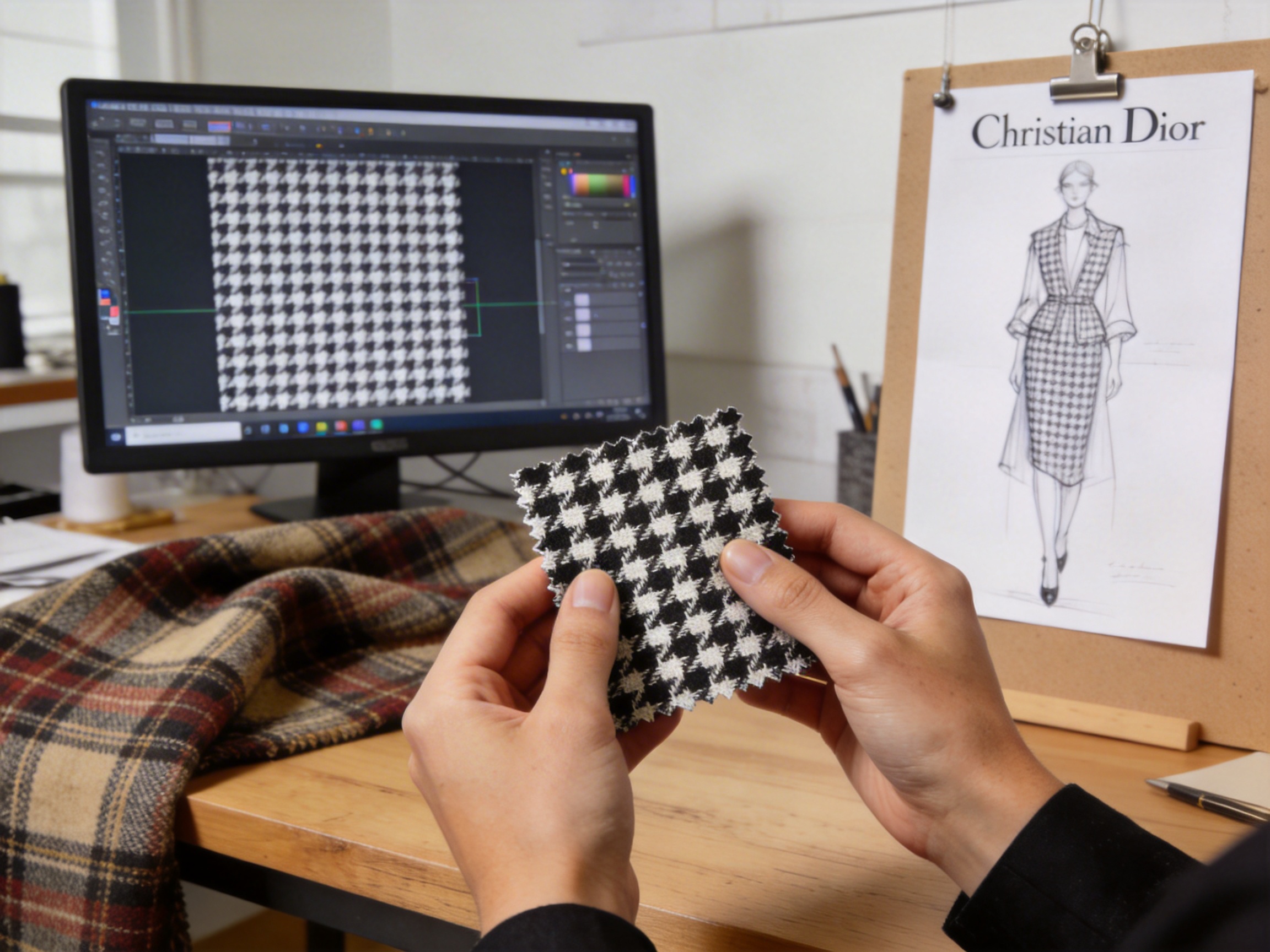 The Timeless Elegance and Modern Innovation of Houndstooth Jacquard Fabric: A Deep Dive into Its Advantages, Manufacturing, and Applications