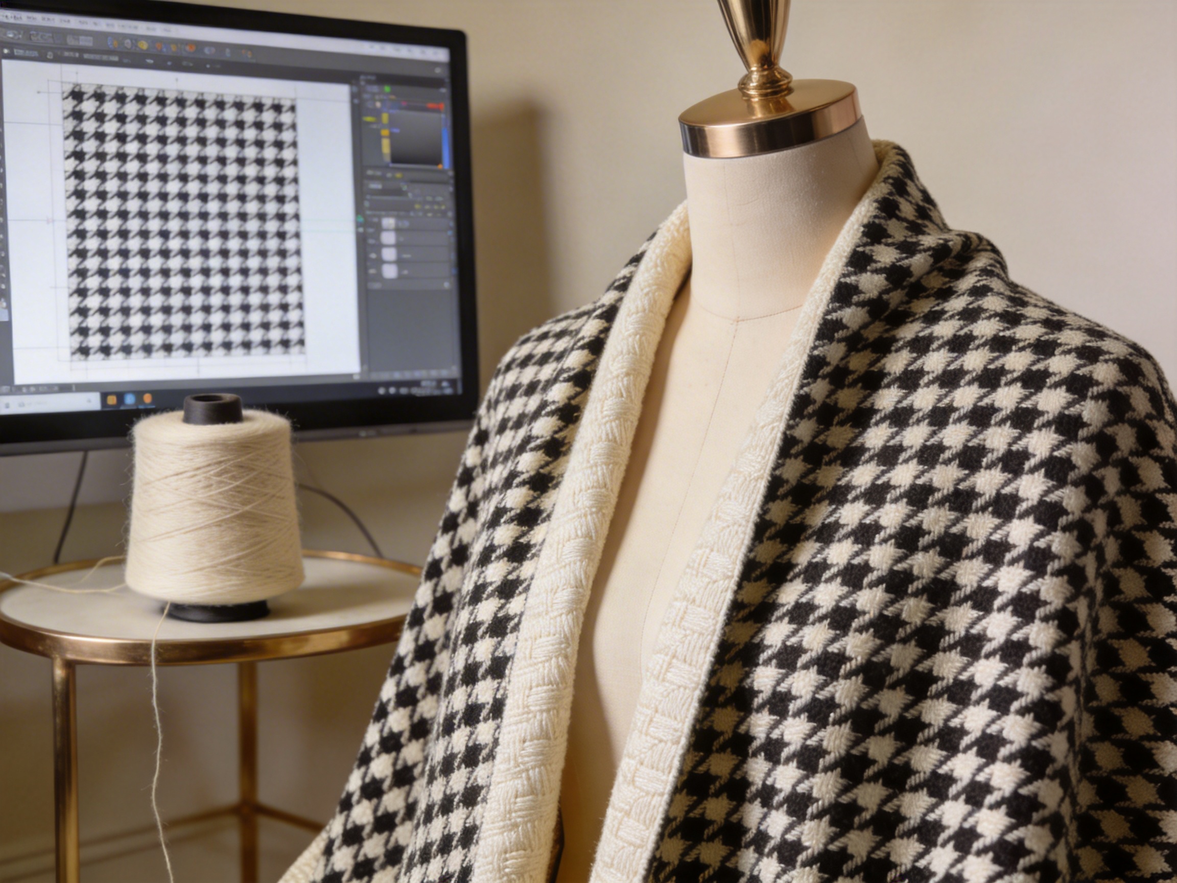 The Timeless Elegance and Modern Innovation of Houndstooth Jacquard Fabric: A Deep Dive into Its Advantages and Manufacturing Excellence