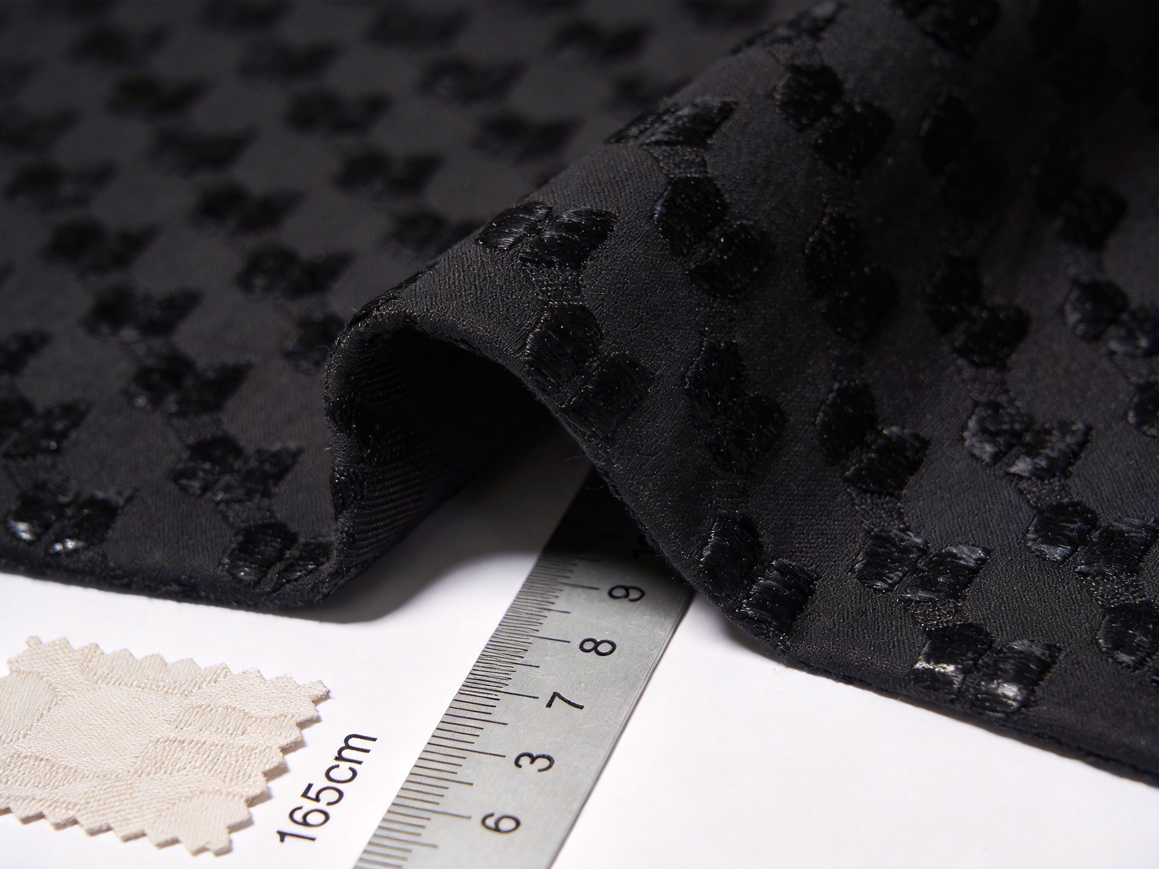 Black Slight Intermingled DTY Jacquard Fabric: Redefining Stealth Luxury in Modern Textiles