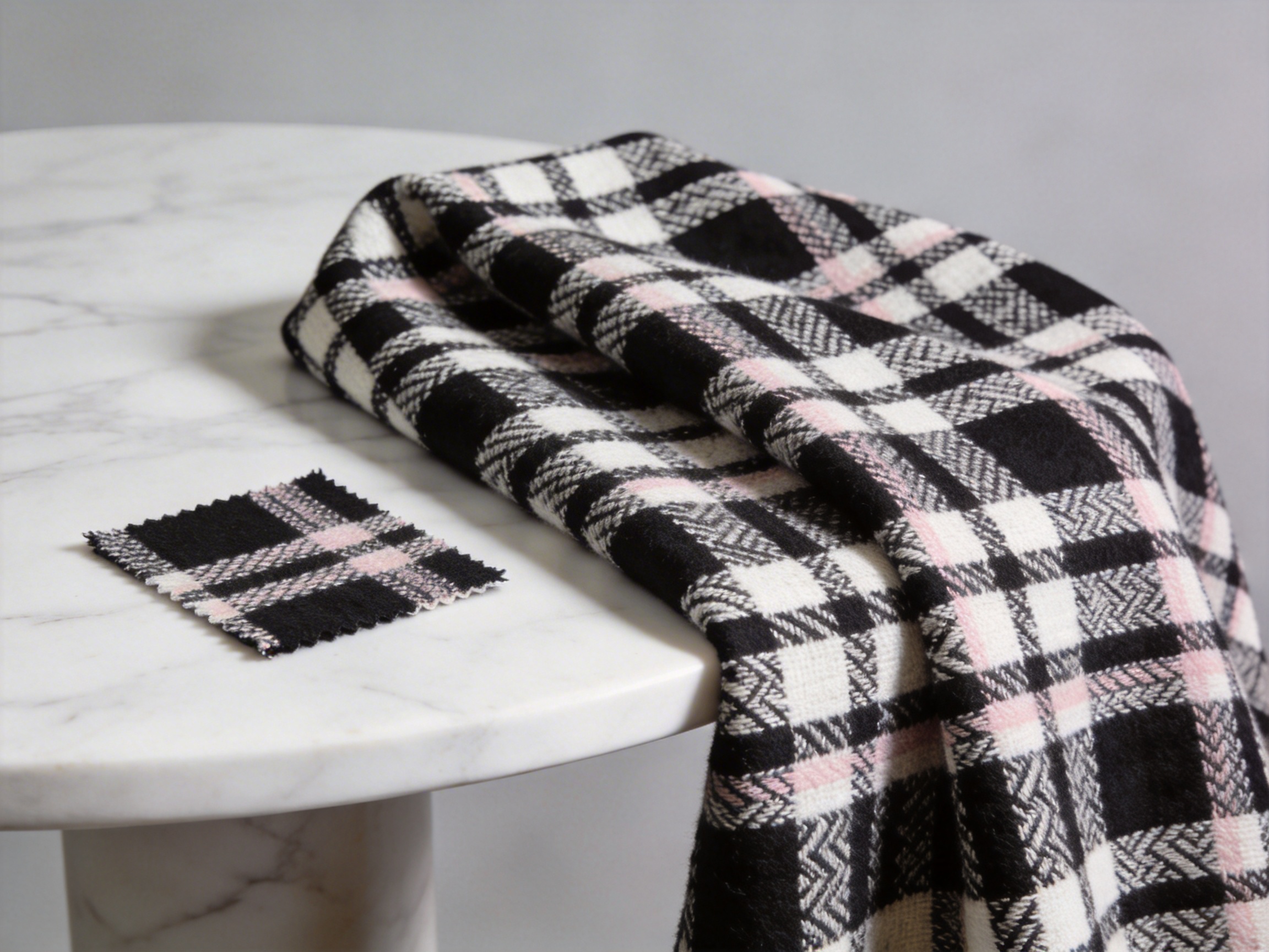 Black and White Jacquard Pattern Fabric: A Timeless Blend of Elegance and Durability for Modern Textile Needs