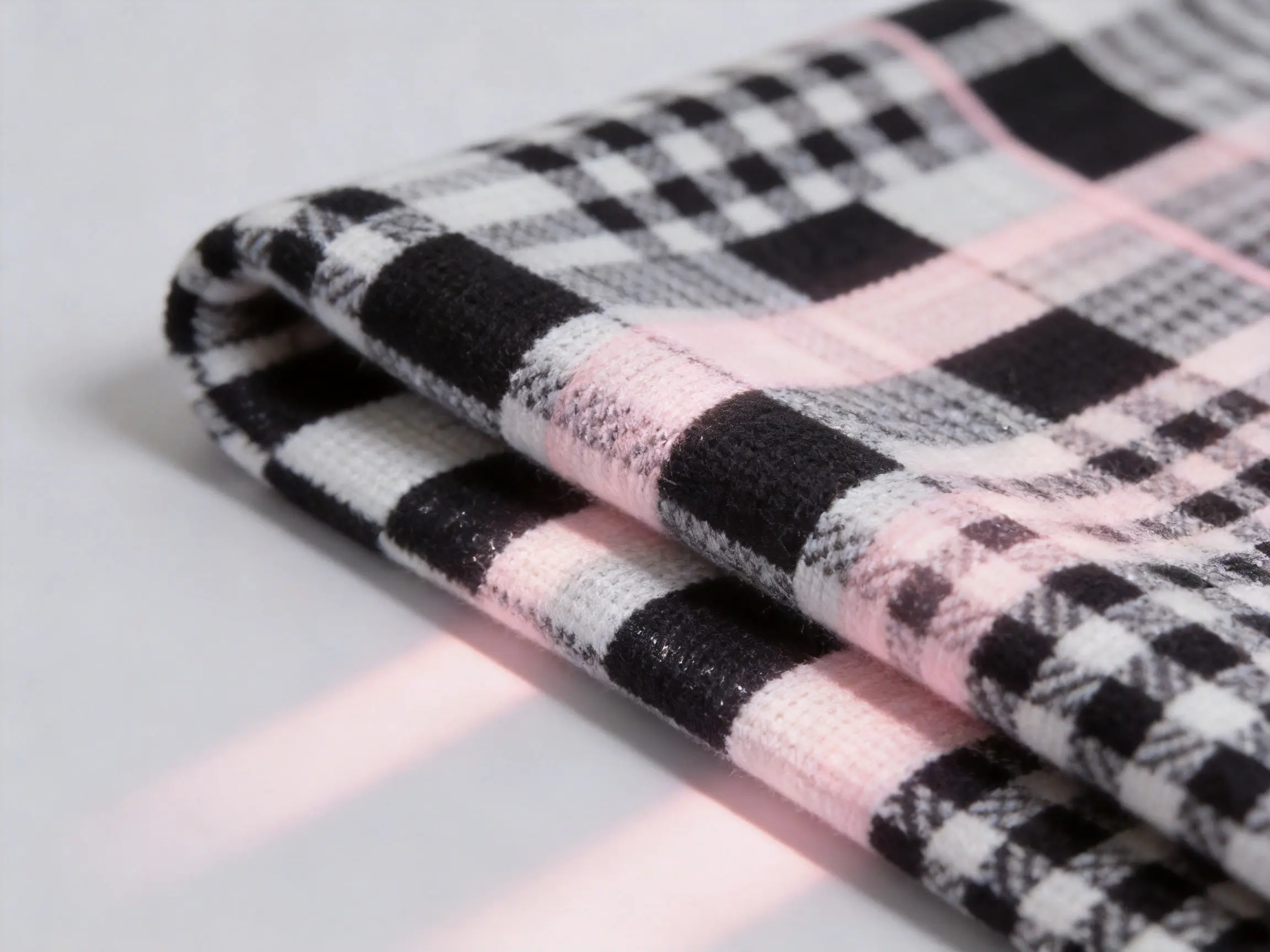 Black and White Jacquard Pattern Fabric for Refined Structured Apparel